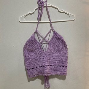 Pentagram Crochet Top